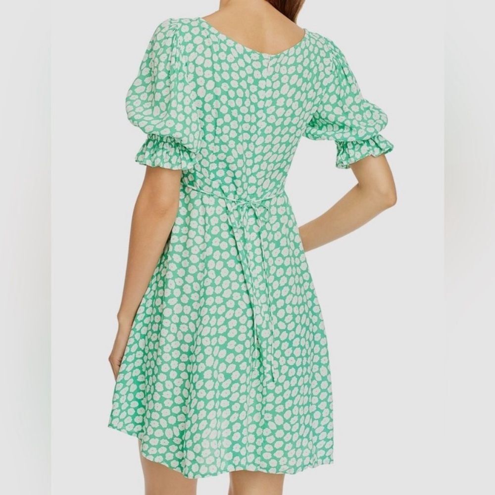 Faithfull the Brand La Barben Mini Dress Cora Floral
green Sz M babydoll rayon - Picture 9 of 13